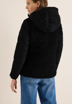 Veste Teddy avec mélange de structures