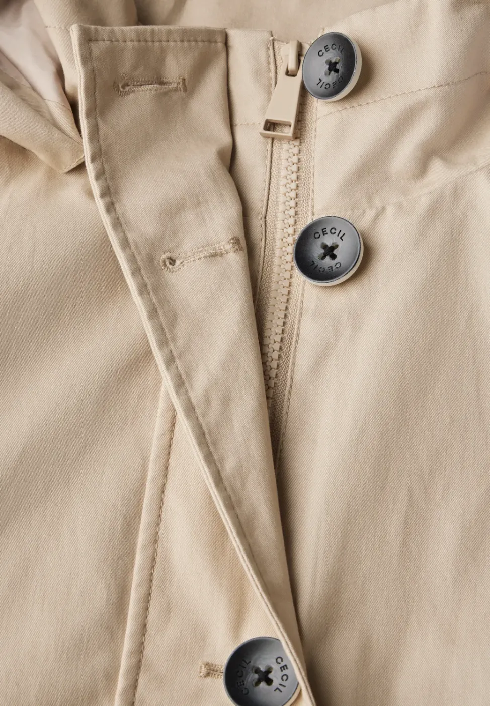 Veste trench midi