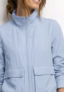Veste zippée à col montant