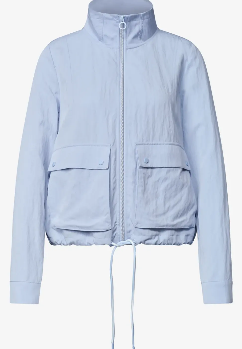 Veste zippée à col montant