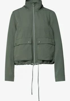 Veste zippée à col montant
