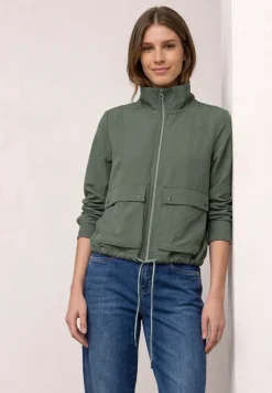 Veste zippée à col montant