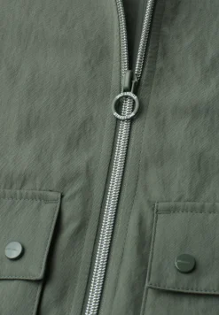 Veste zippée à col montant
