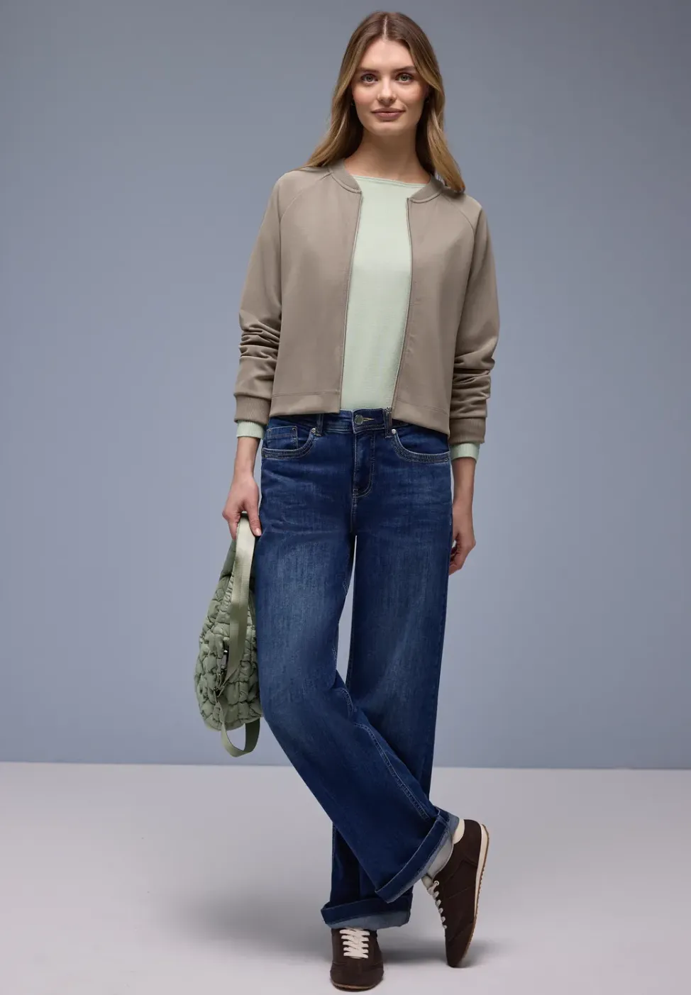 Veste zippée unie