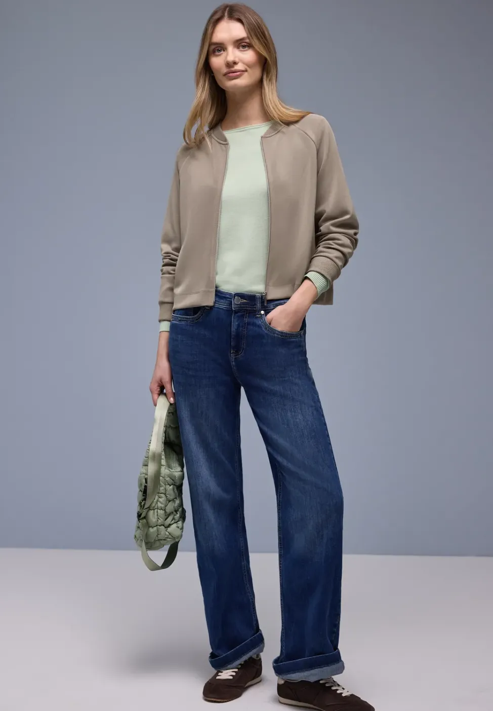 Veste zippée unie