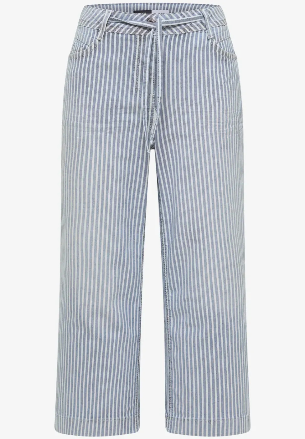 Wide Flared Leg Jeans à rayures