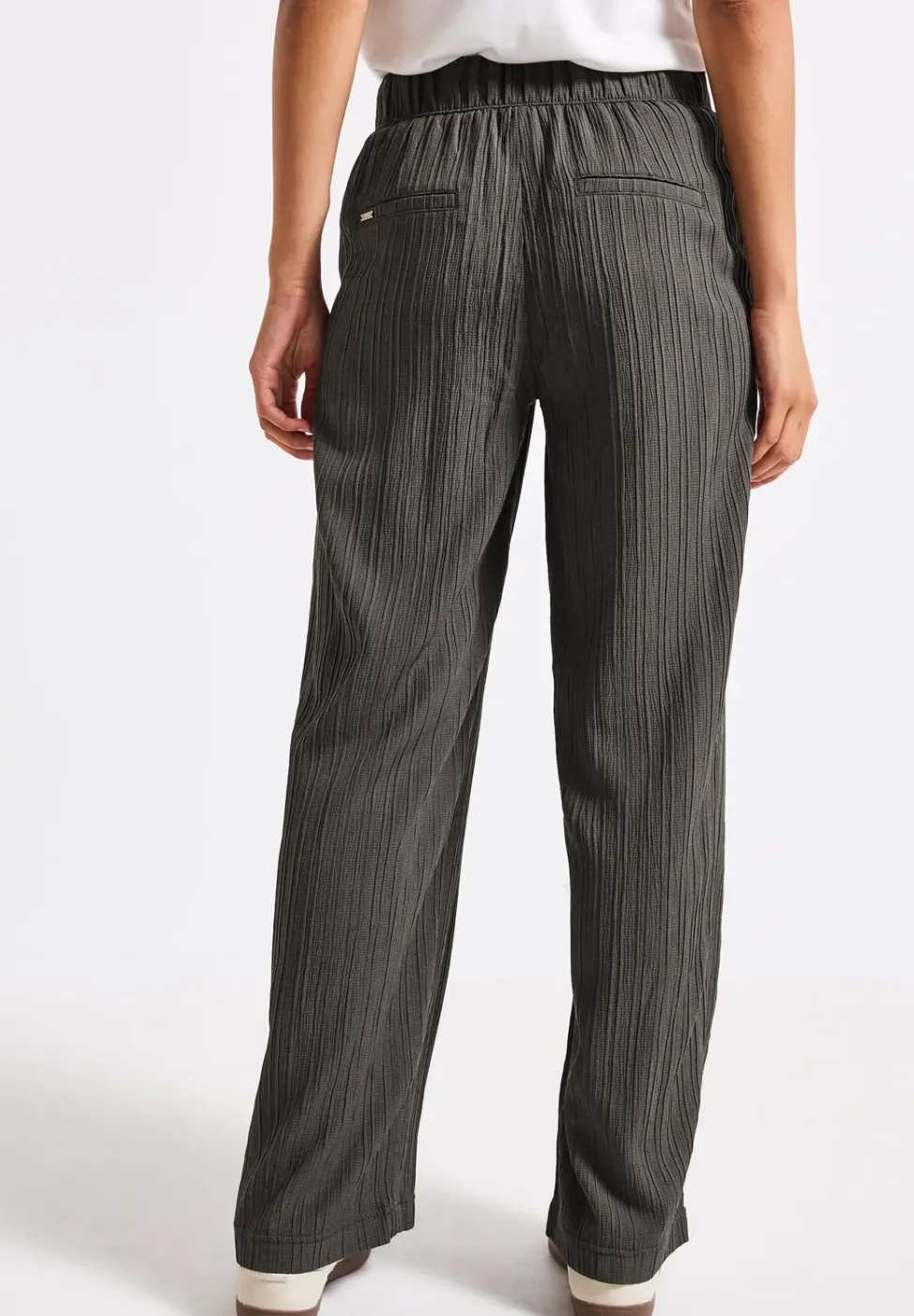 Wide Leg Crinkle pantalon