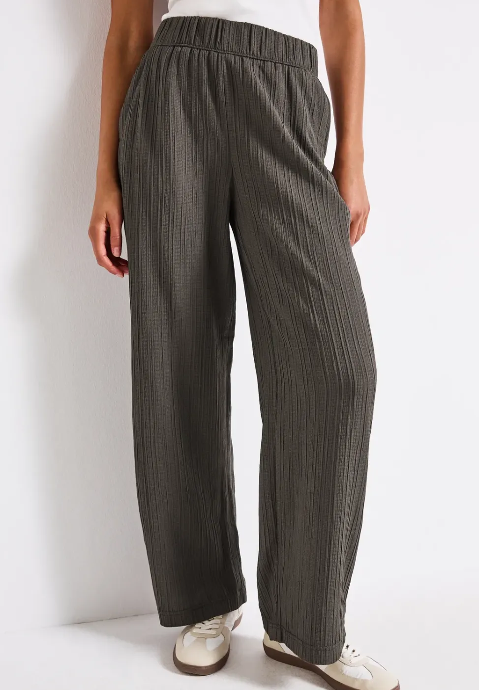 Wide Leg Crinkle pantalon