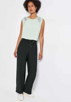Wide Leg Crêpe pantalon