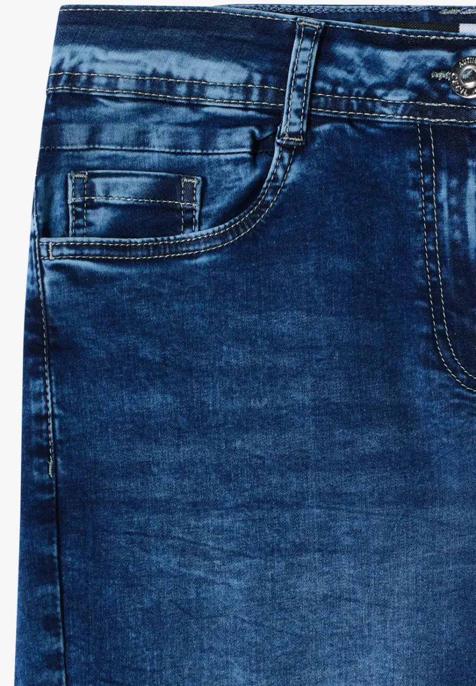 Wide Leg 3/4 Jeans en Loose Fit