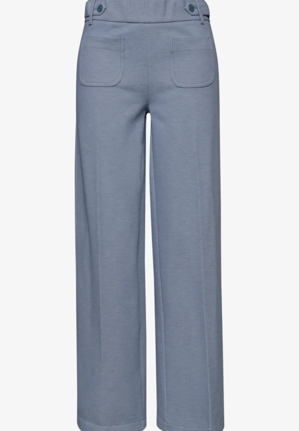 Wide Leg Pantalon avec détails de boutons