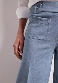 Wide Leg Pantalon avec détails de boutons