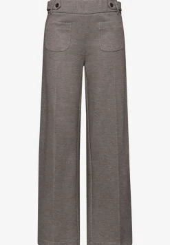 Wide Leg Pantalon avec détails de boutons