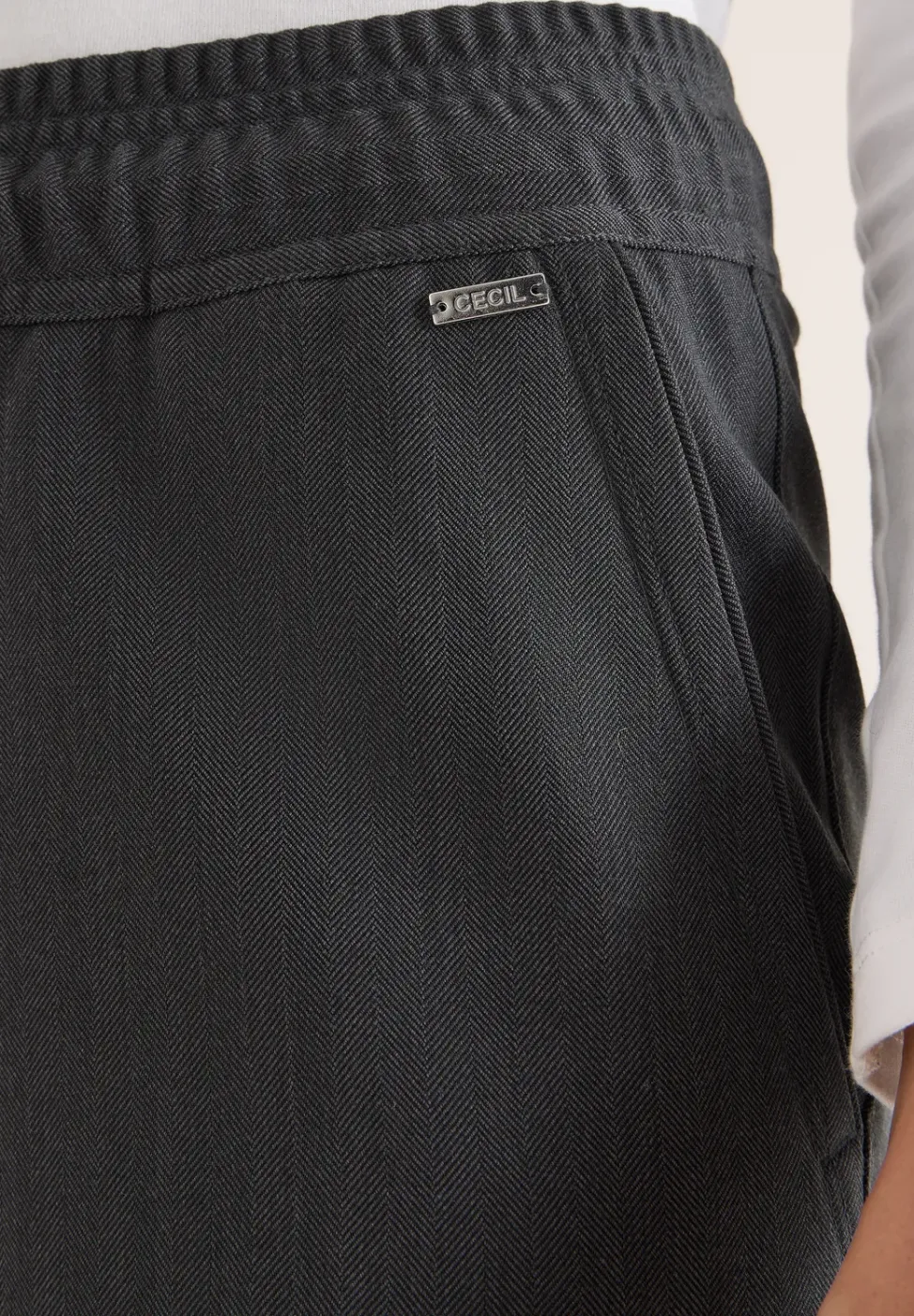 Wide Leg Pantalon avec motif