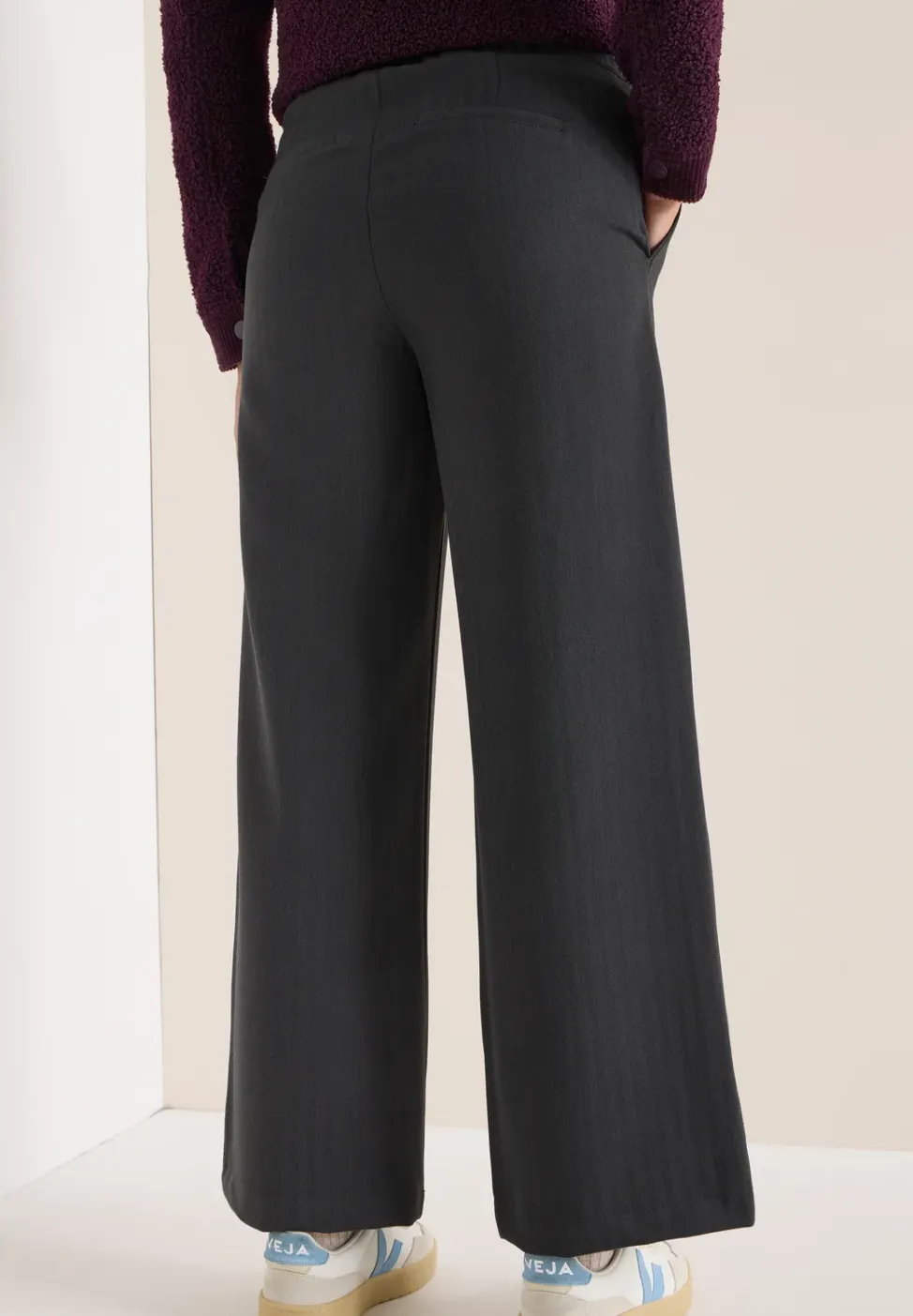 Wide Leg Pantalon avec motif