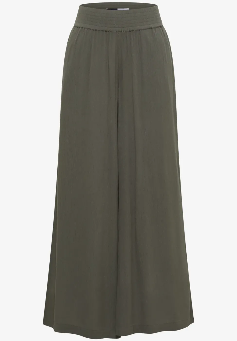 Wide Leg Pantalon avec structure crêpe