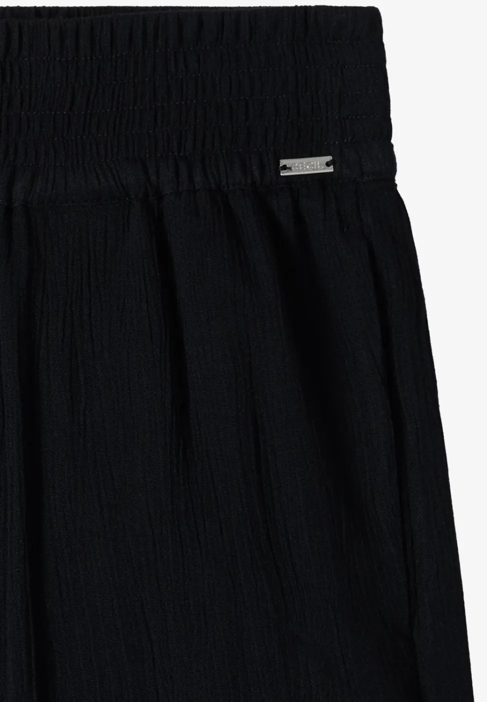 Wide Leg Pantalon avec structure crêpe