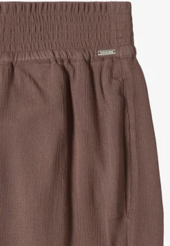 Wide Leg Pantalon avec structure crêpe