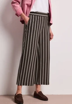 Wide LegPantalon casual fit à rayures