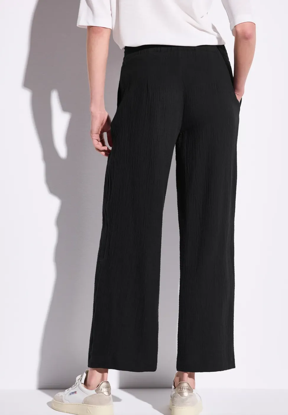 Wide Leg pantalon en coton léger
