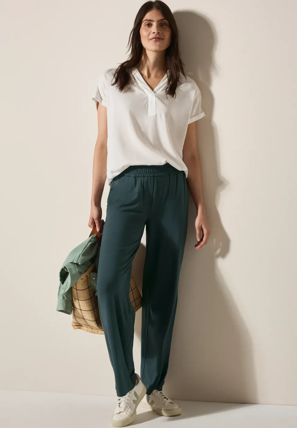 Wide Leg pantalon en jersey