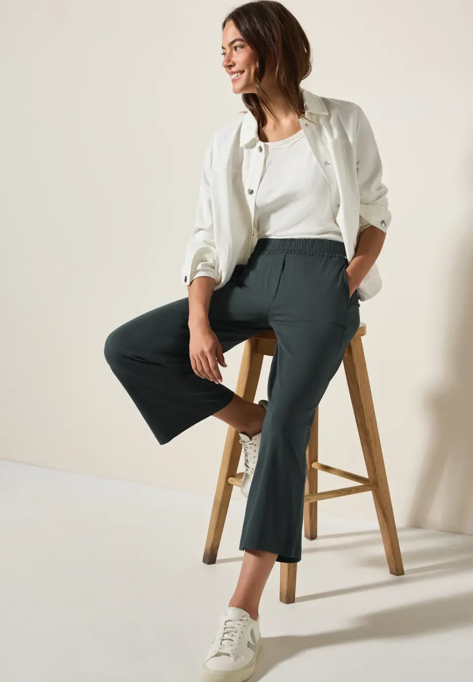 Wide Leg pantalon en jersey
