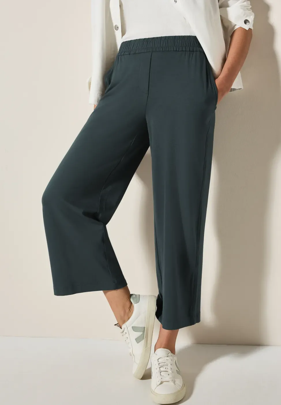 Wide Leg pantalon en jersey