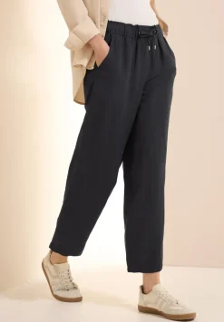 Wide Leg Pantalon en lin mélangé