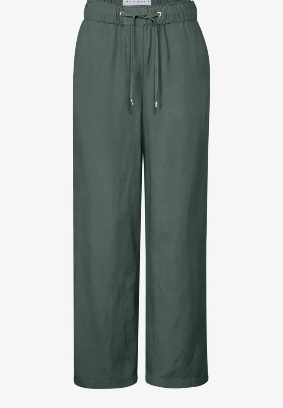 Wide Leg Pantalon en lin mélangé