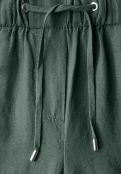 Wide Leg Pantalon en lin mélangé