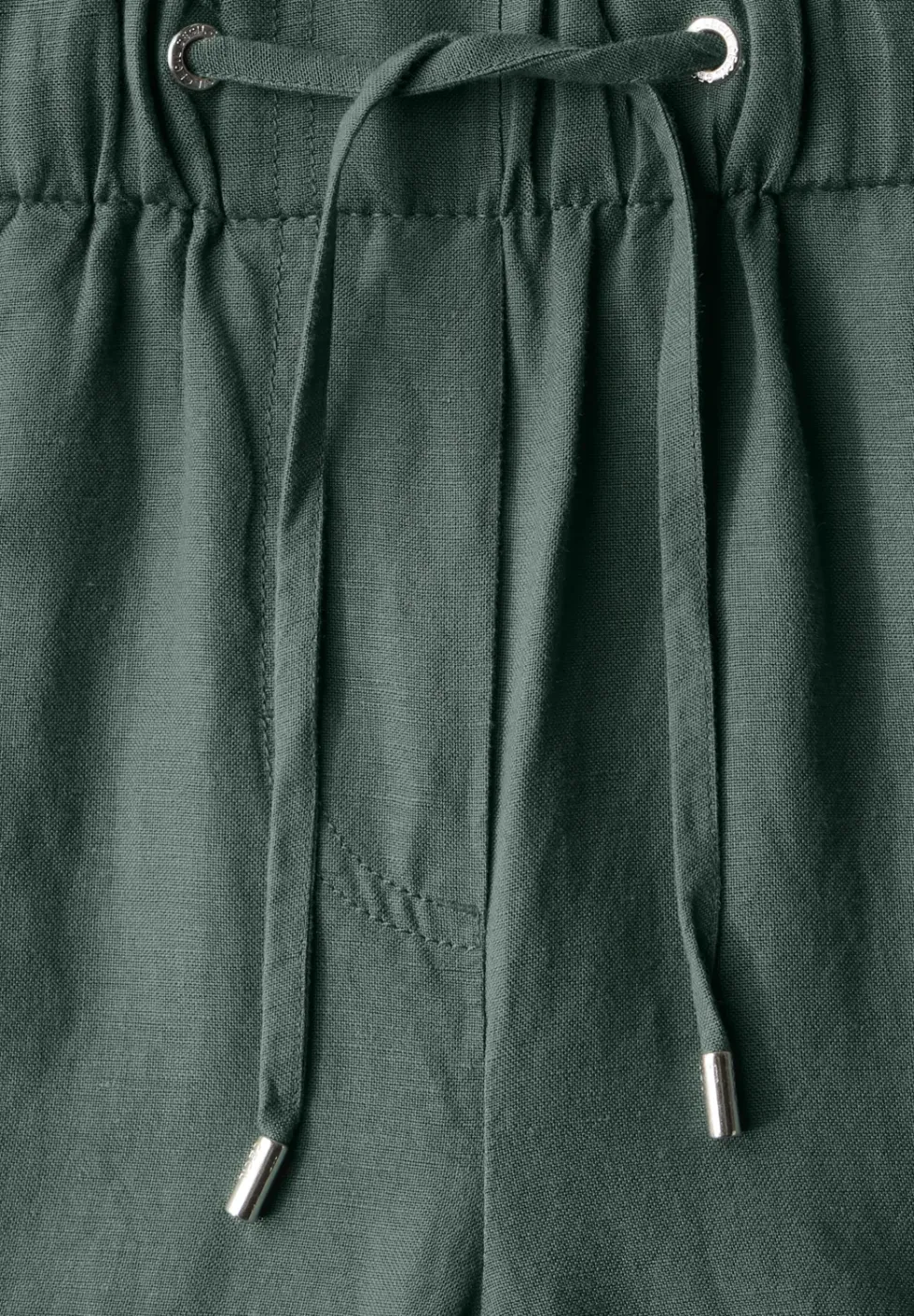 Wide Leg Pantalon en lin mélangé