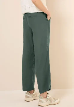 Wide Leg Pantalon en lin mélangé