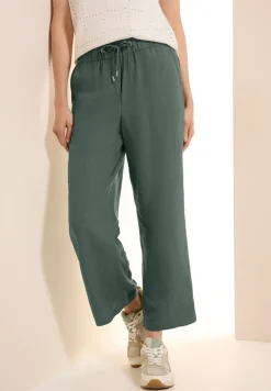Wide Leg Pantalon en lin mélangé