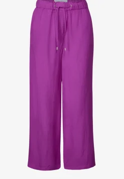 Wide Leg Pantalon en lin mélangé