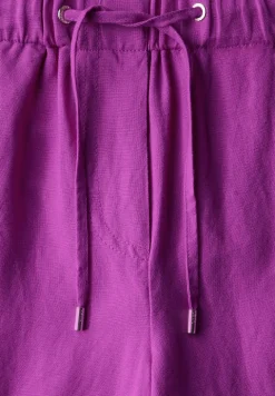 Wide Leg Pantalon en lin mélangé