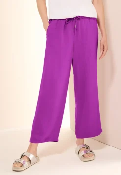Wide Leg Pantalon en lin mélangé