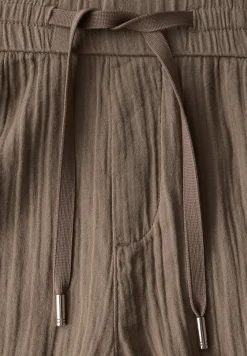Wide Leg pantalon en mousseline de soie