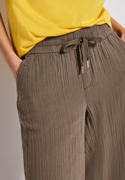Wide Leg pantalon en mousseline de soie