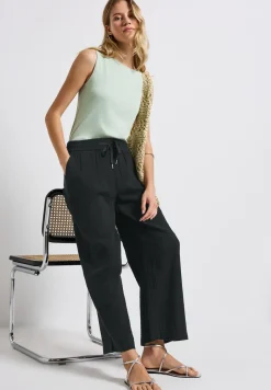 Wide Leg pantalon en mousseline de soie