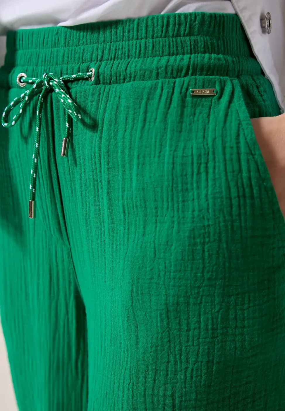 Wide Leg pantalon en mousseline de soie