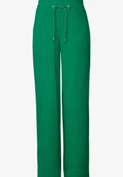 Wide Leg pantalon en mousseline de soie