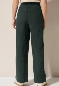 Wide Leg pantalon en mousseline de soie