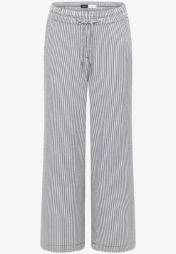 Wide Leg pantalon en qualité seersucker