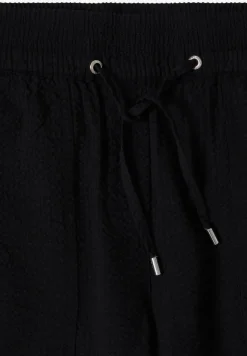 Wide Leg pantalon en qualité seersucker