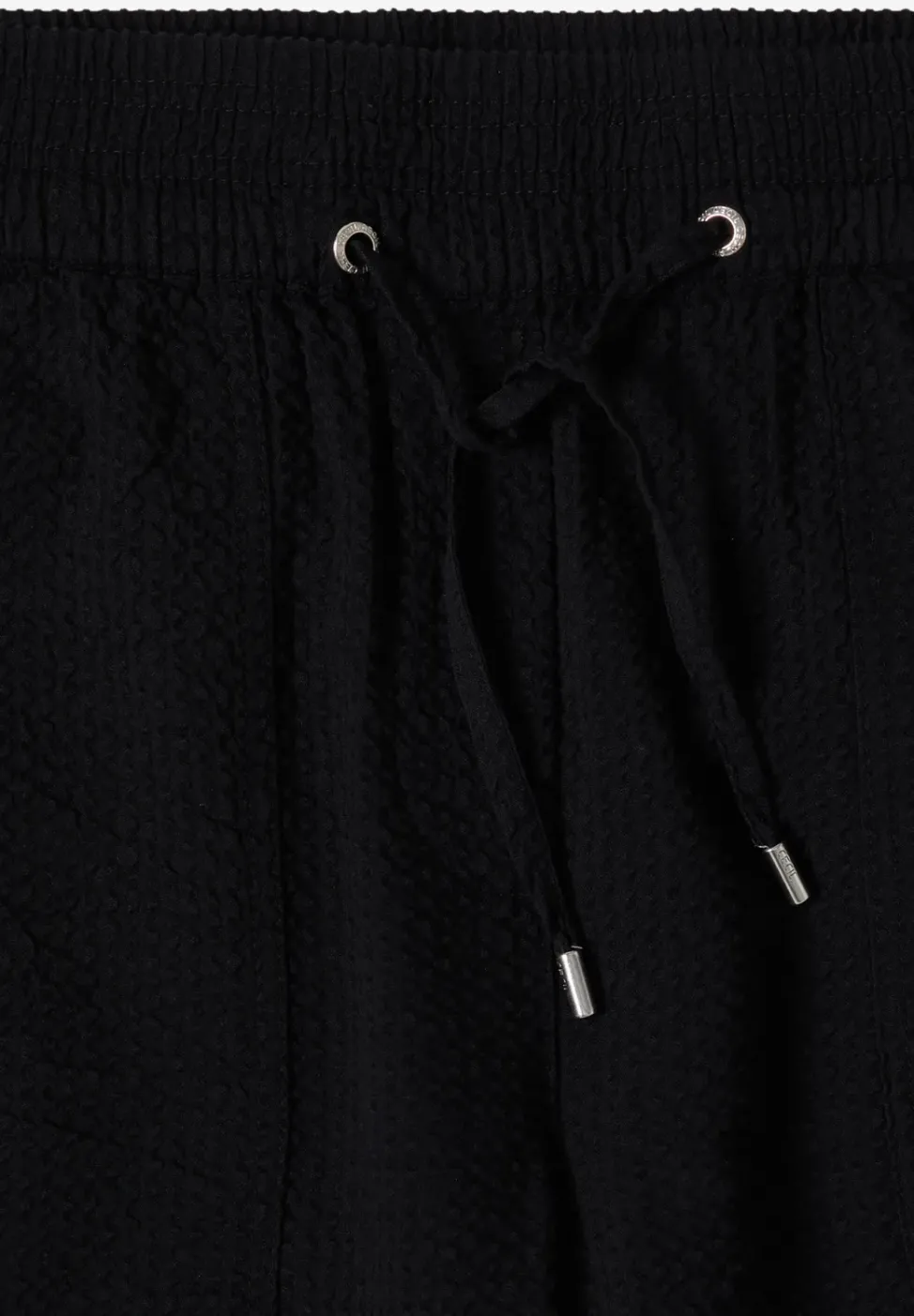 Wide Leg pantalon en qualité seersucker