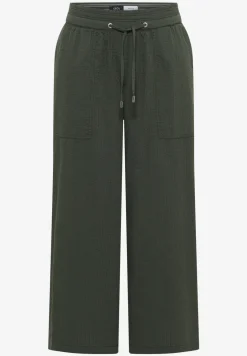 Wide Leg pantalon en qualité seersucker