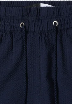Wide Leg pantalon en qualité seersucker