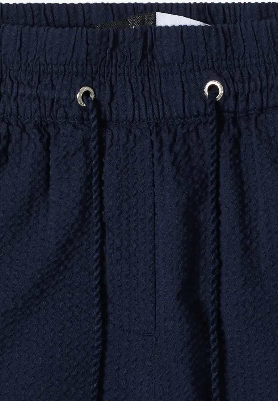 Wide Leg pantalon en qualité seersucker