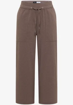 Wide Leg pantalon en qualité seersucker