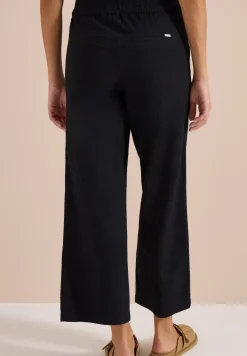 Wide Leg pantalon en qualité seersucker